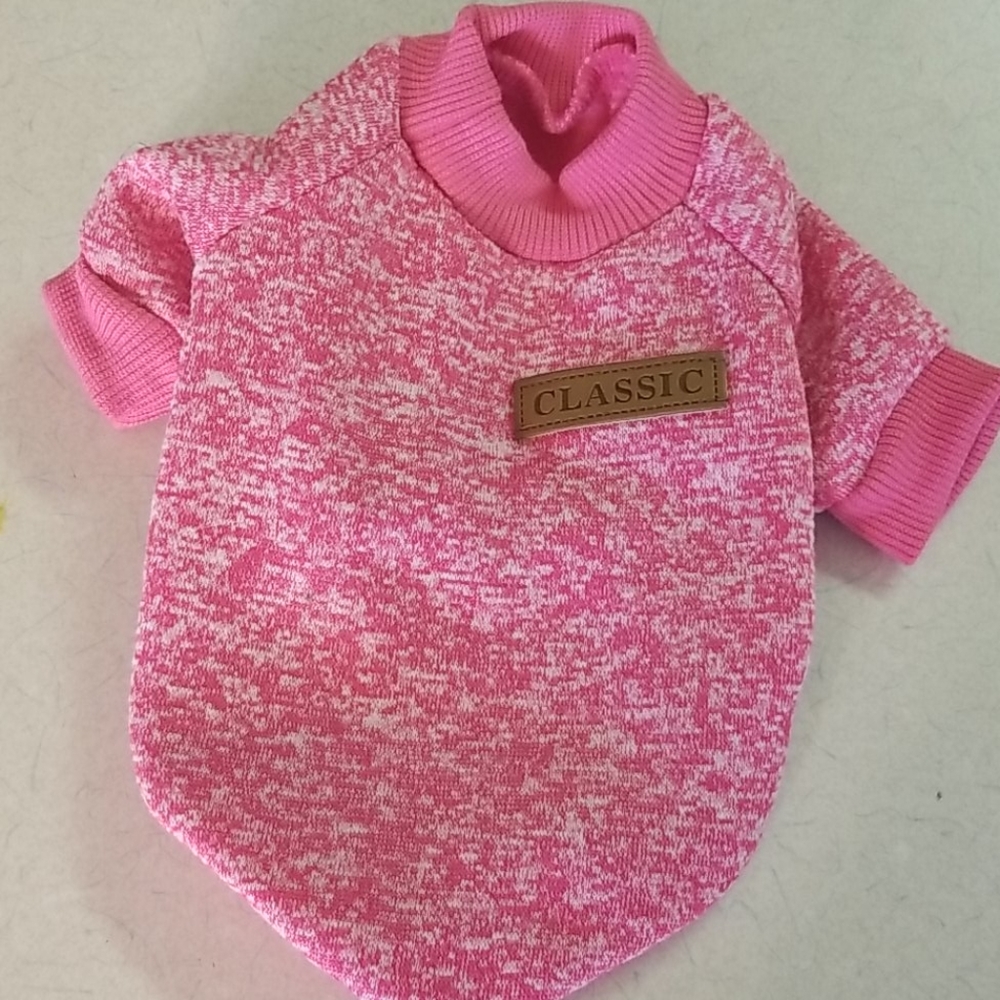 Classic Small Pink Dog Sweater. Brand new